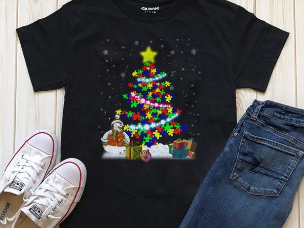 Christmas tree t-shirt design graphic