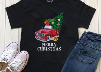 Merry Christmas T-shirt design for download PNG PSD files