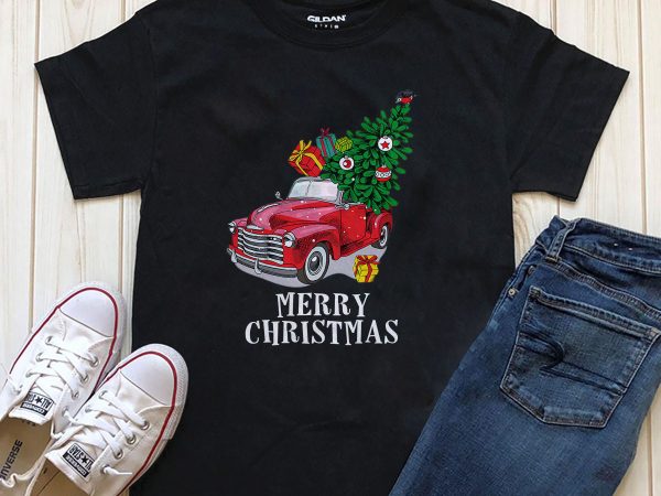 Merry christmas t-shirt design for download png psd files