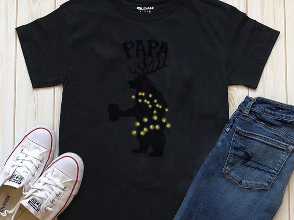 Papa christmas bear png psd files t shirt design for download Papa christmas bear png psd files t shirt design for download