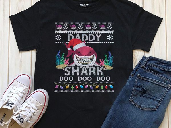 Daddy shark doo doo png psd file for download design for t shirt
