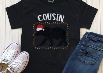 Christmas Bear T-shirt design template