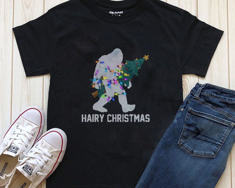 Hairy Christmas Png Psd design for download t shirt designs for teespring