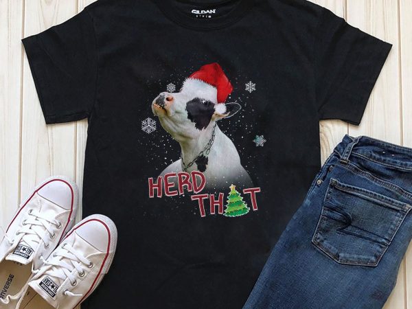 Christmas with my herd png psd file for download t shirt design png