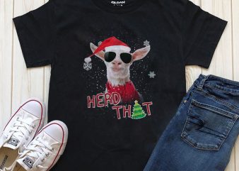 Christmas Herd graphic t-shirt design for download PNG PSD files