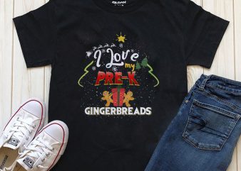 I love my PRE-K Christmas t-shirt design for sale