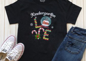 Kindergarten Christmas Png T-shirt designs template