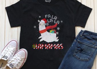 Lama Mas Christmas T-shirt Design Png