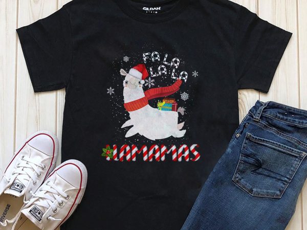 Lama mas christmas t-shirt design png