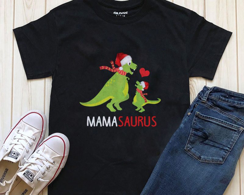 Mama Saurus Png T-shirt Design template tshirt-factory.com