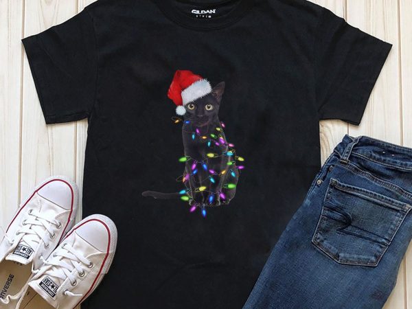 Cat christmas png t-shirt design