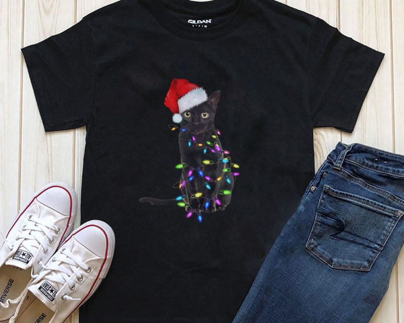 Cat Christmas Png T-shirt Design tshirt-factory.com