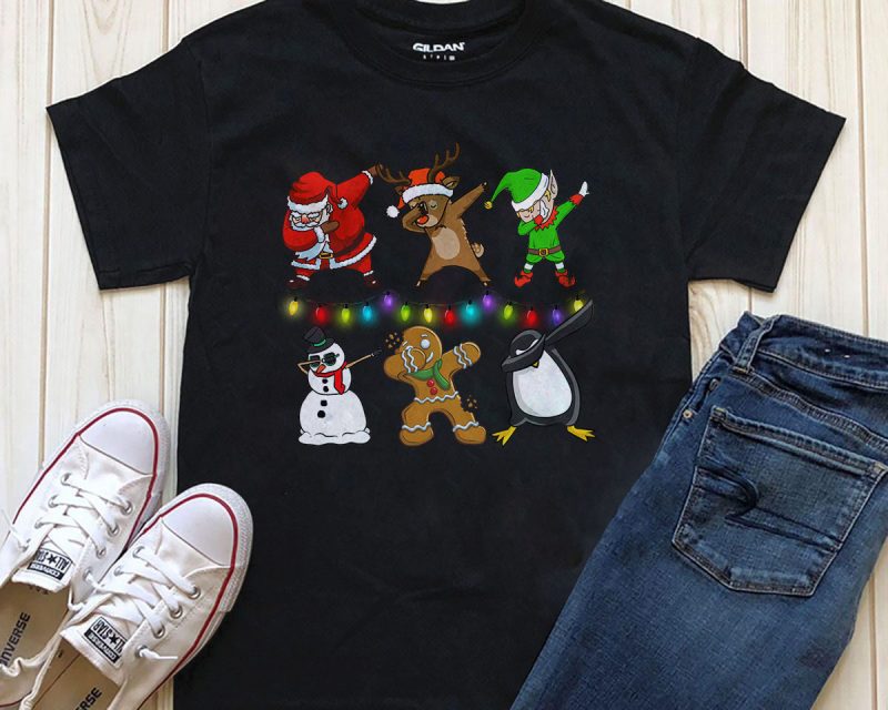 Christmas Dab Png T-shirt Design buy t shirt designs artwork