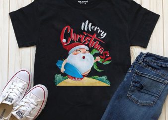 Merry Christmas Png T-shirt design for sale