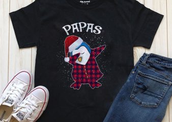 Penguin Christmas png psd t-shirt design