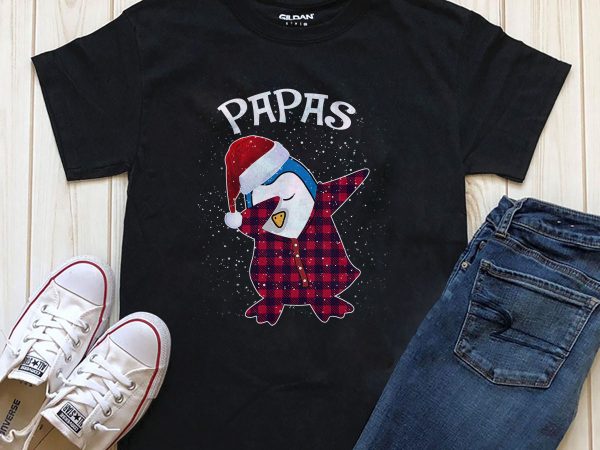 Penguin christmas png psd t-shirt design