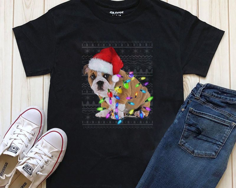 Dog Christmas t-shirt design Png t shirt designs for sale