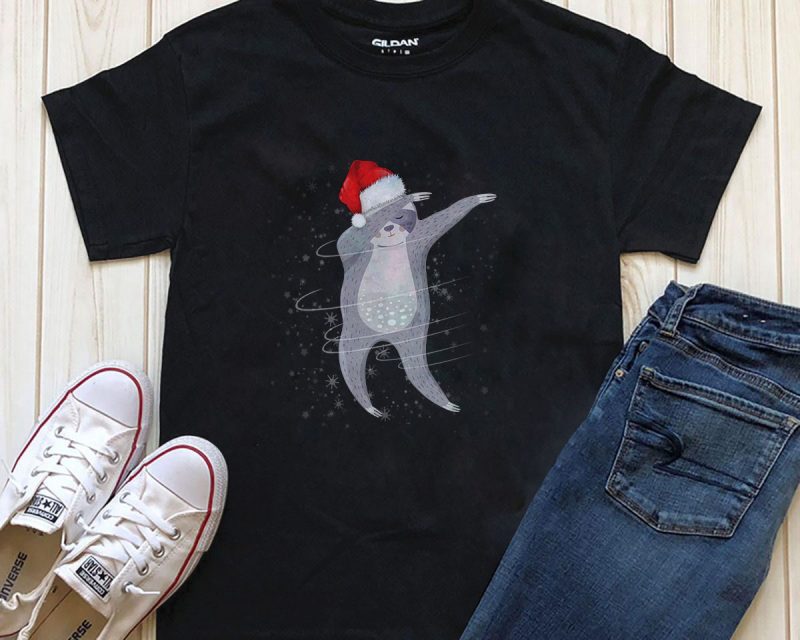 Sloth Christmas Png T-shirt Design vector shirt designs