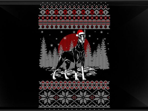 Doberman ugly buy t shirt design artwork