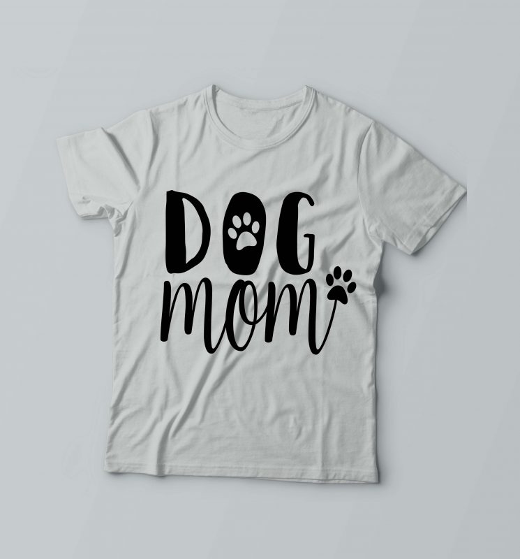 Dog Mom Dog T-Shirt Design t shirt design png