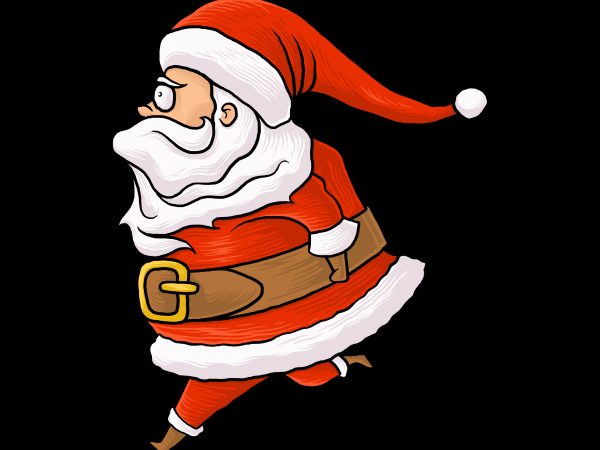 Fat santa design for t shirt