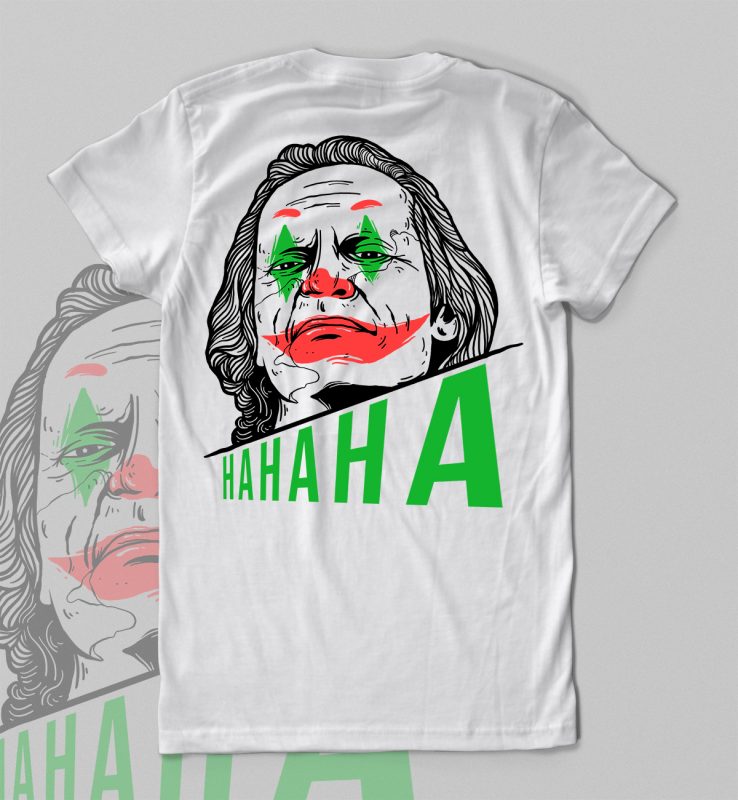 joker 2019 t-shirt design t shirt designs for merch teespring and printful