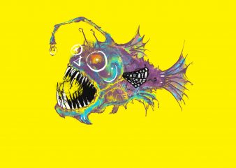 angry fish tshirt designs