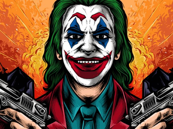 Joker t shirt design png