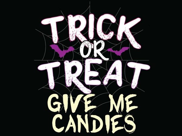 Trick or treat halloween t-shirt design, printables, vector, instant download