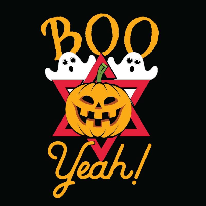 Boo yeah Halloween T-shirt Design, Printables, Vector, Instant download t shirt design png