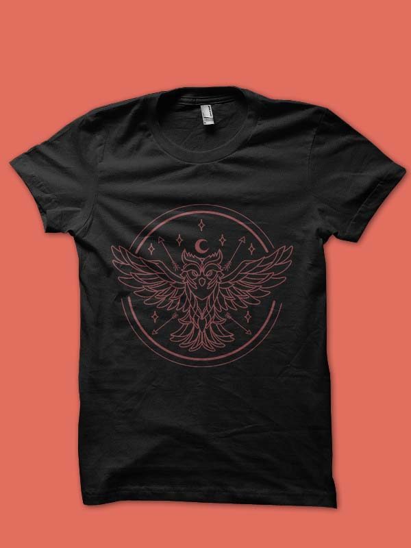 flying owl tshirt design buy t shirt designs artwork