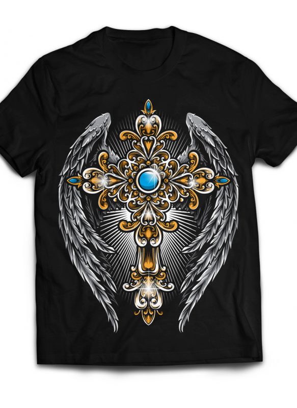 Sacred Wings tshirt design for sale