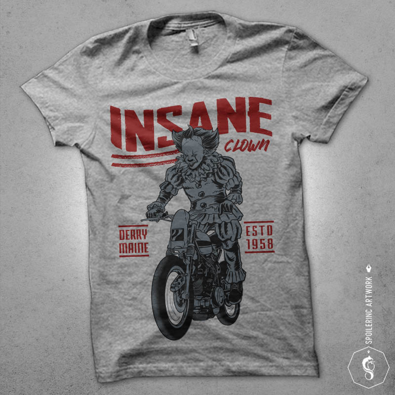 floating biker tshirt design vector shirt designs