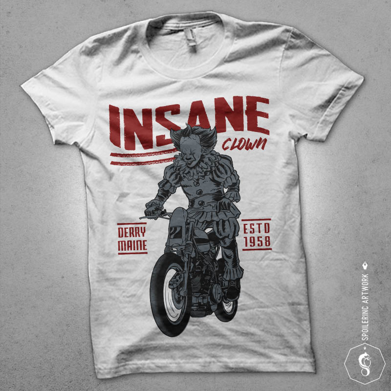 floating biker tshirt design vector shirt designs