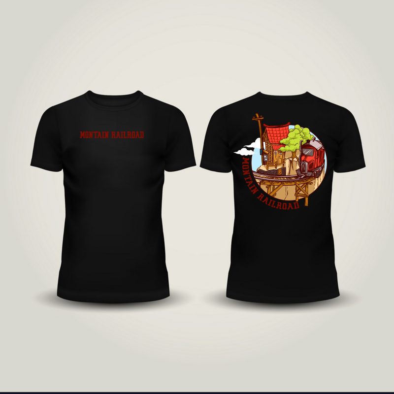 Montain Railroad t shirt designs for teespring