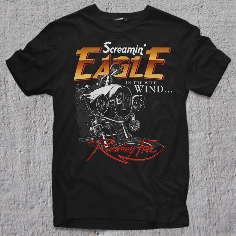 SCREAMIN’ EAGLE t shirt designs for sale