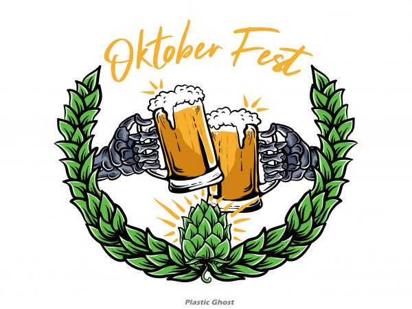 Cheers for oktober fest vector t-shirt design