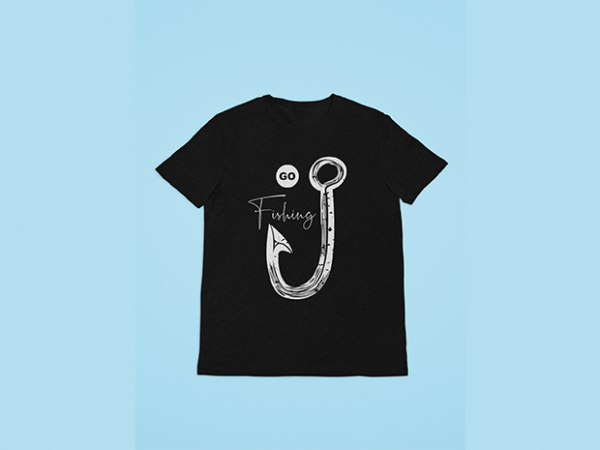 Go fishing art t shirt design for purchase Go fishing art t shirt design for purchase