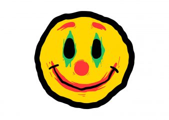 Smile joker t-shirt design