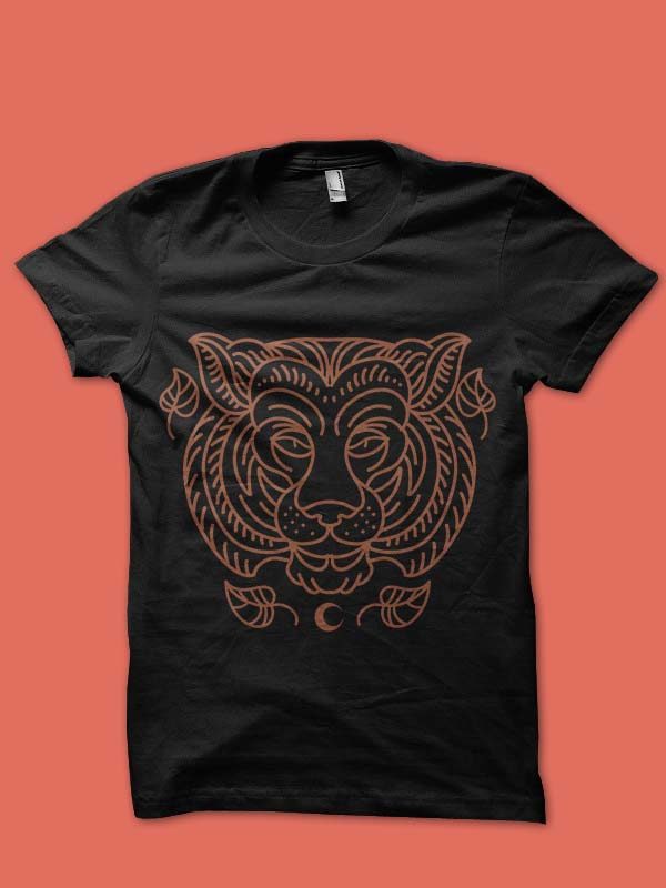 tiger vector t-shirt design t shirt design png