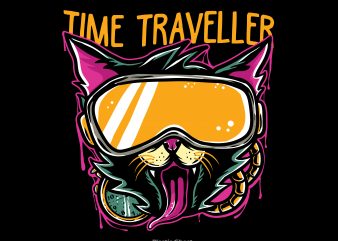 Time Traveller commercial use t-shirt design