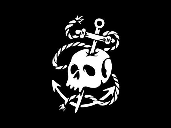 Death anchor t shirt design for sale