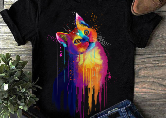 Hand Drawing Cat By Photoshop – 1 t-shirt design for commercial use