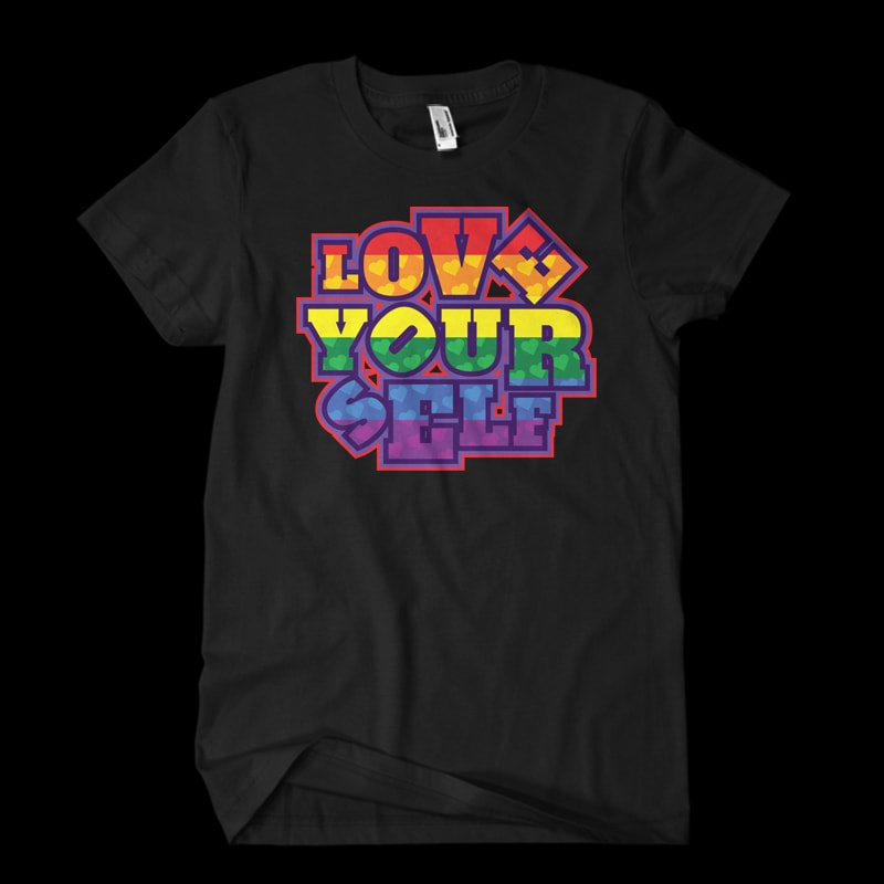 love yourself commercial use t shirt designs