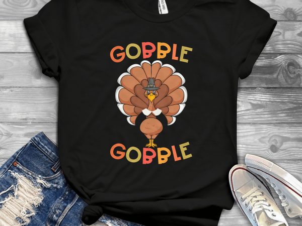 Gobble graphic t-shirt design