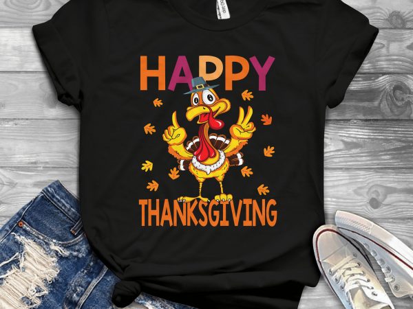 Happy thanksgiving shirt design png