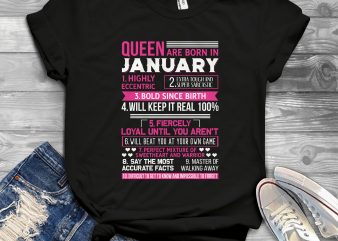 Birthday Girl and Queen – Editable – Scale Easily – 13 t-shirt design for commercial use