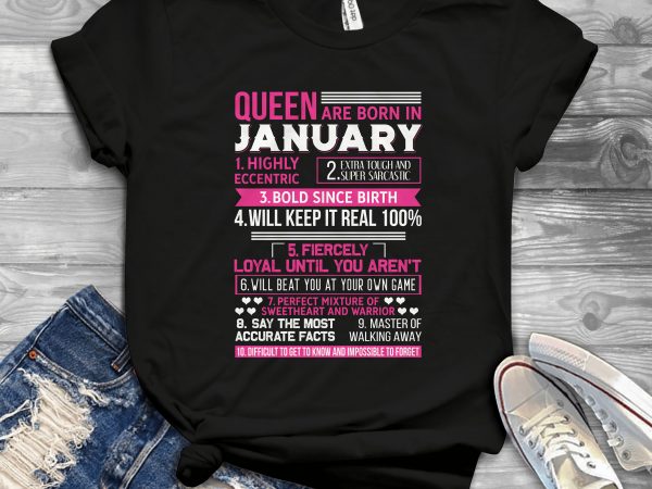 Birthday girl and queen – editable – scale easily – 13 t-shirt design for commercial use