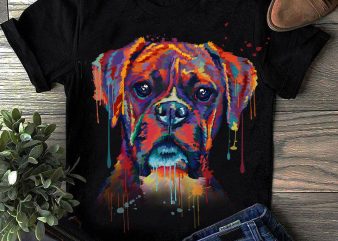 Boxer – Hand Drawing Dog By Photoshop – 14 t shirt design png