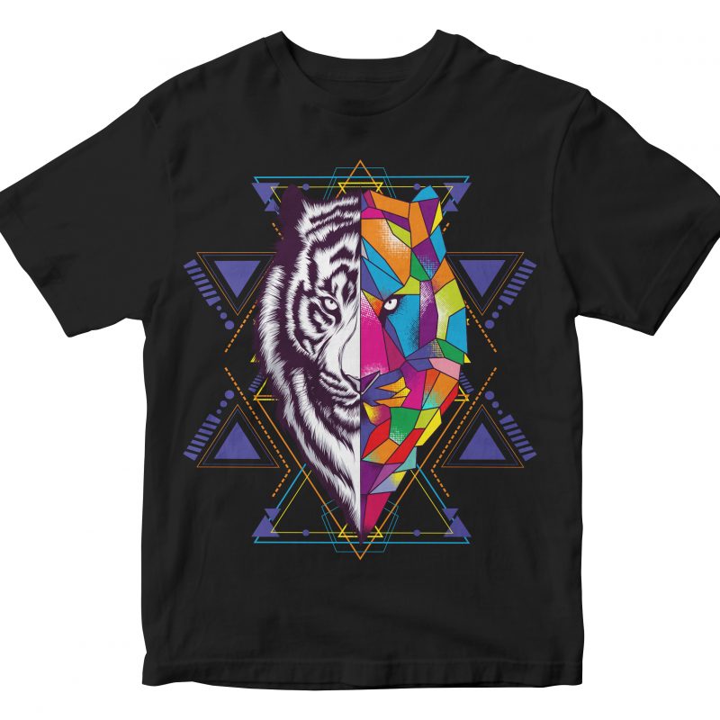 25 GEOMETRIC DESIGN, COLORFULL SPARATION TSHIRT buy tshirt design